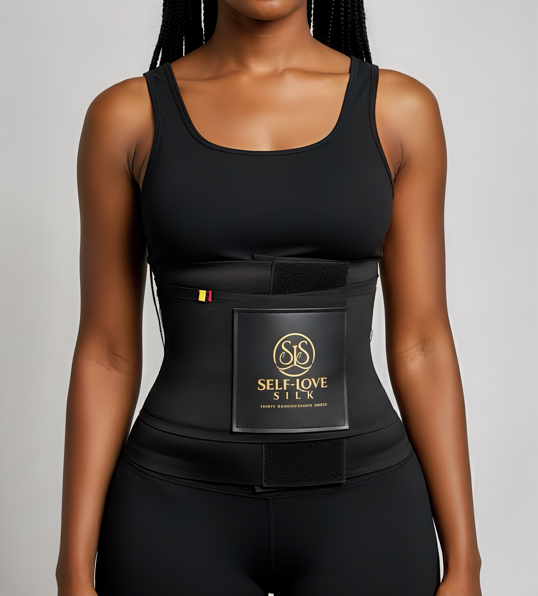 Black Defined Waist Crincher - Image 2